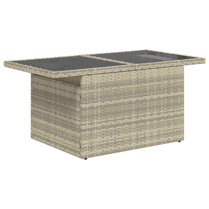 vidaXL Sitzgruppe für den Outdoor 6 pcs Hellgrau Poly Rattan