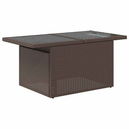 vidaXL Ensemble de salle à manger avec coussins 6 pcs Marron Résine tressée