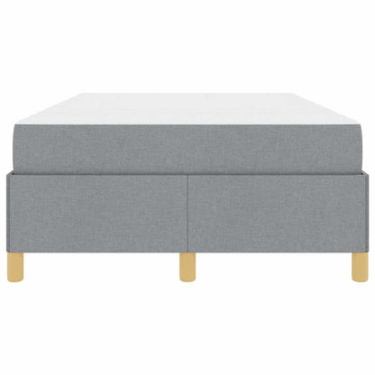 Bettrahmen mit Matratze Hellgrau 120 x 190 cm Stoff