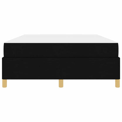Bettrahmen mit Matratze Schwarz 140 x 190 cm Stoff