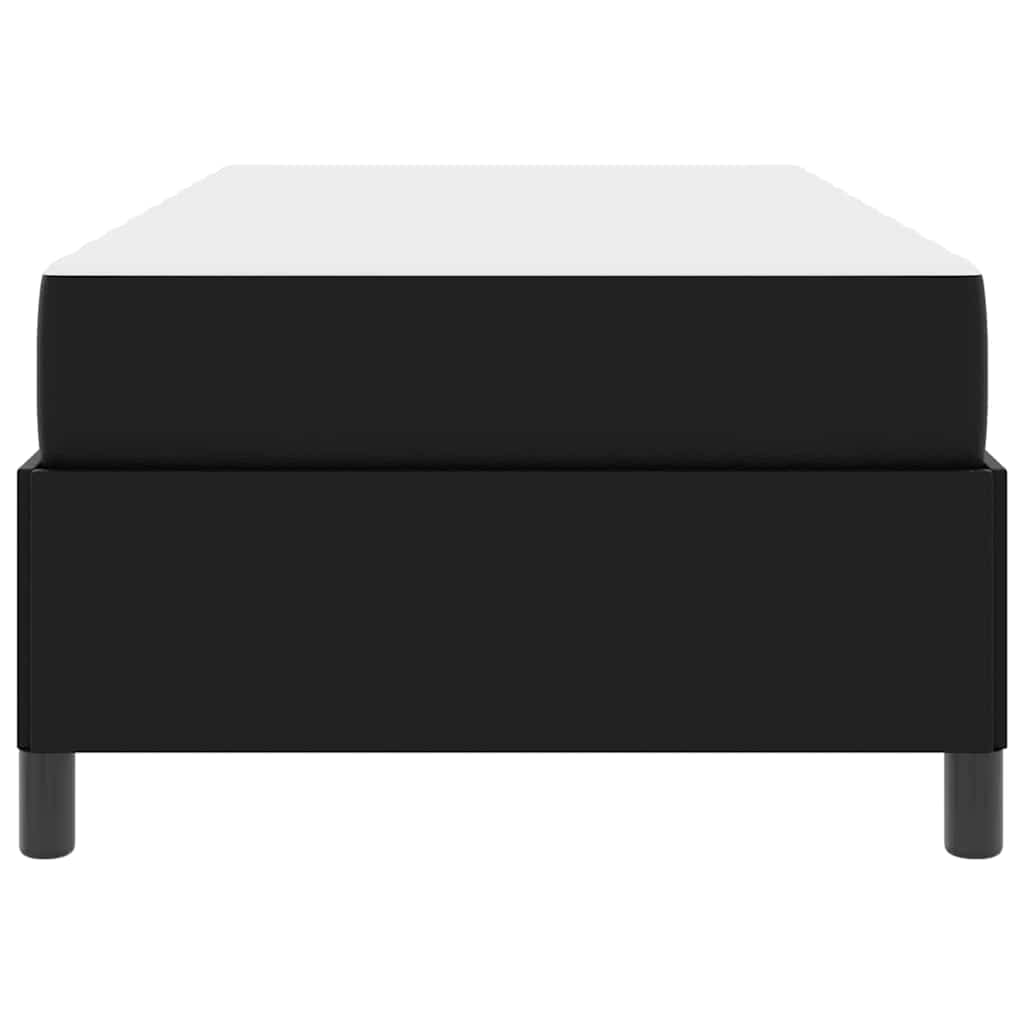 Bettrahmen mit Matratze Schwarz 80 x 200 cm Stoff