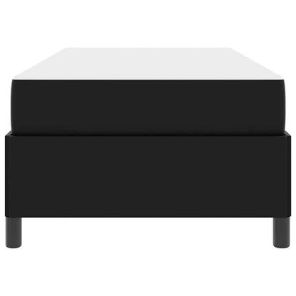 Bettrahmen mit Matratze Schwarz 80 x 200 cm Stoff