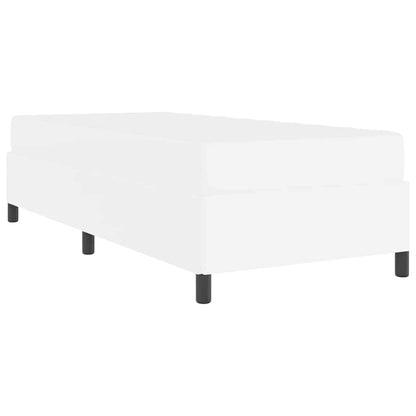 Bettrahmen mit Matratze Weiß 80 x 200 cm Stoff