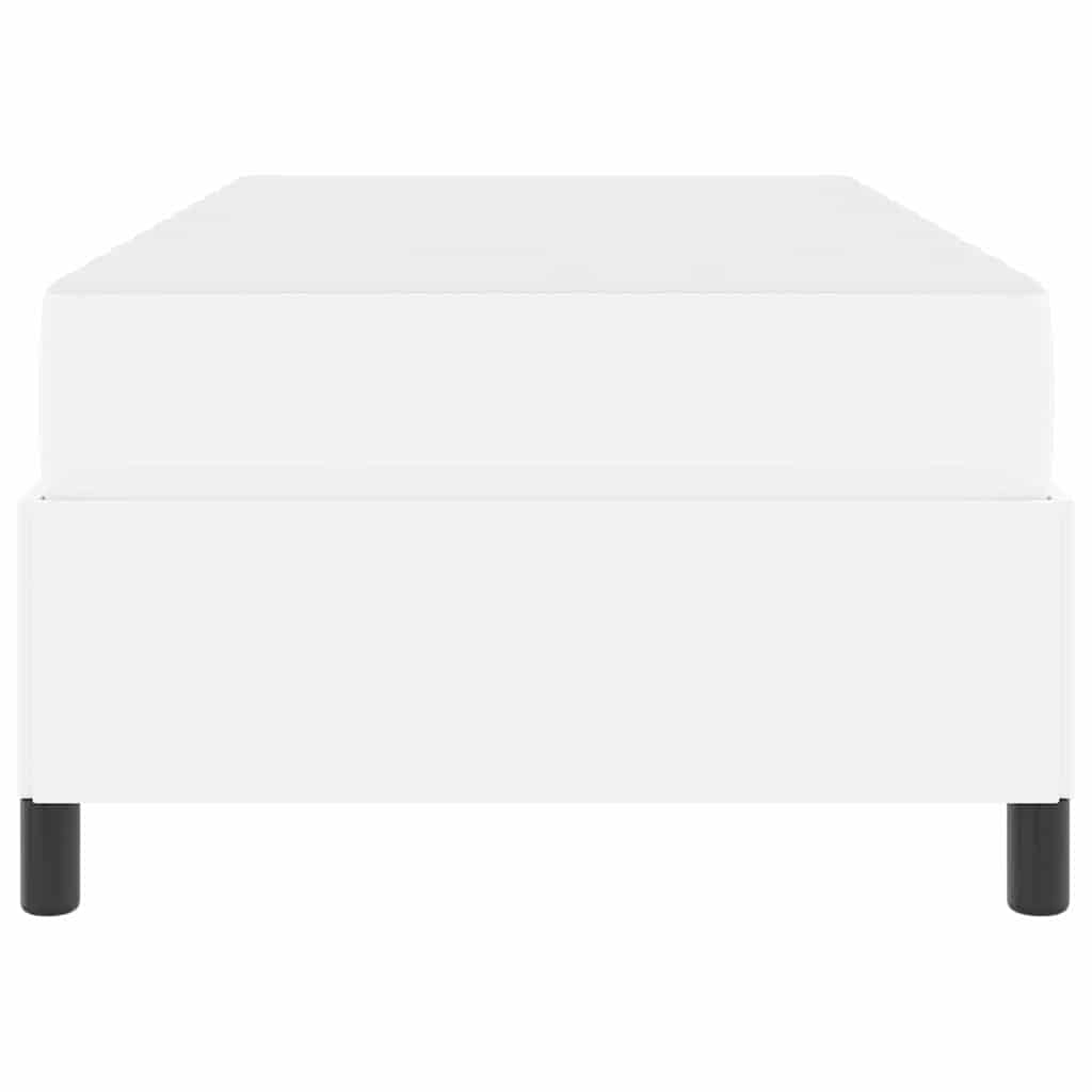 Bettrahmen mit Matratze Weiß 80 x 200 cm Stoff
