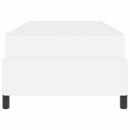 Bettrahmen mit Matratze Weiß 80 x 200 cm Stoff