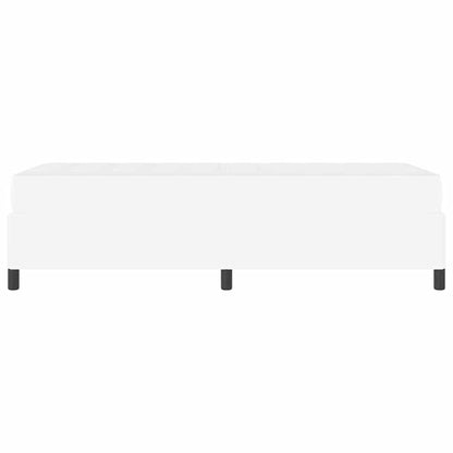 Bettrahmen mit Matratze Weiß 80 x 200 cm Stoff