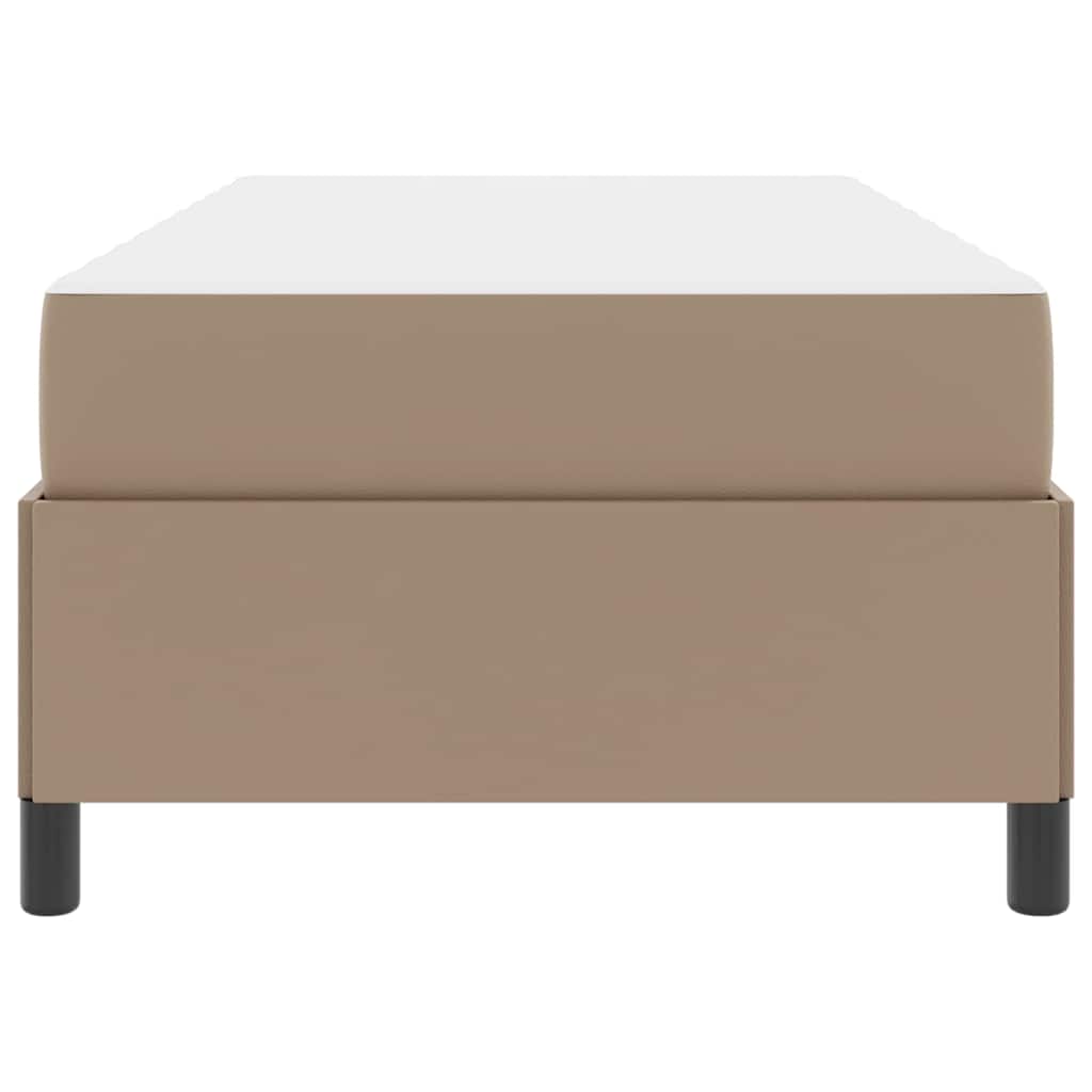 Bettrahmen mit Matratze Cappuccino 90 x 190 cm Stoff