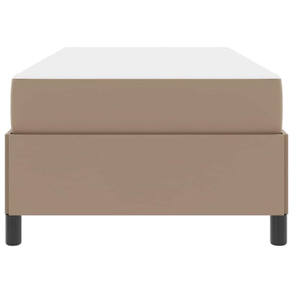 Bettrahmen mit Matratze Cappuccino 90 x 200 cm Stoff