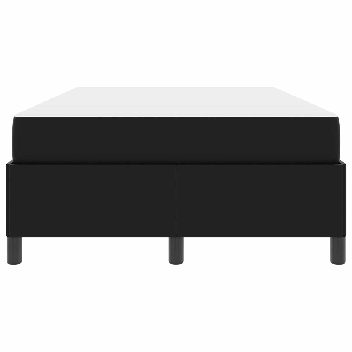 Bettrahmen mit Matratze Schwarz 120 x 190 cm Stoff