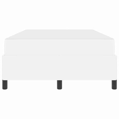 Bettrahmen mit Matratze Weiß 120 x 200 cm Stoff