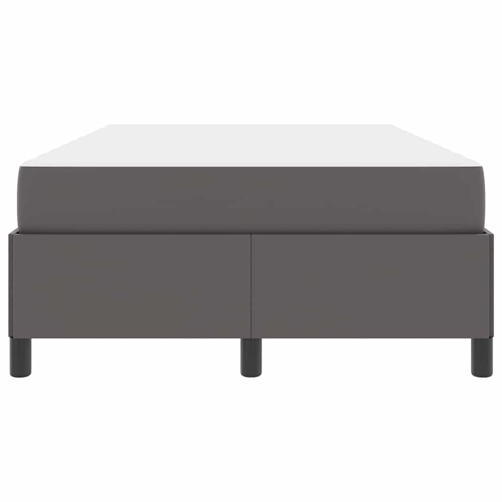 Bettrahmen mit Matratze Grau 120 x 200 cm Stoff