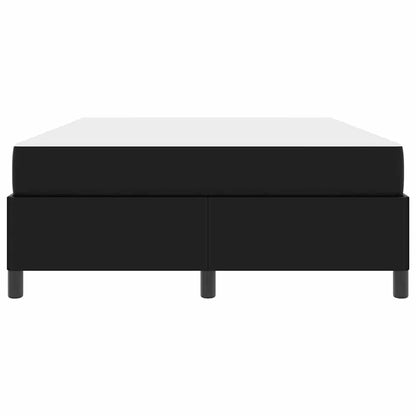 Bettrahmen mit Matratze Schwarz 140 x 190 cm Stoff