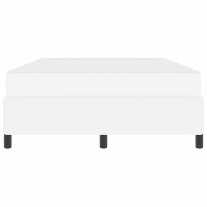 Bettrahmen mit Matratze Weiß 160 x 200 cm Stoff