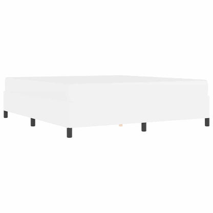 Bettrahmen mit Matratze Weiß 180 x 200 cm Stoff