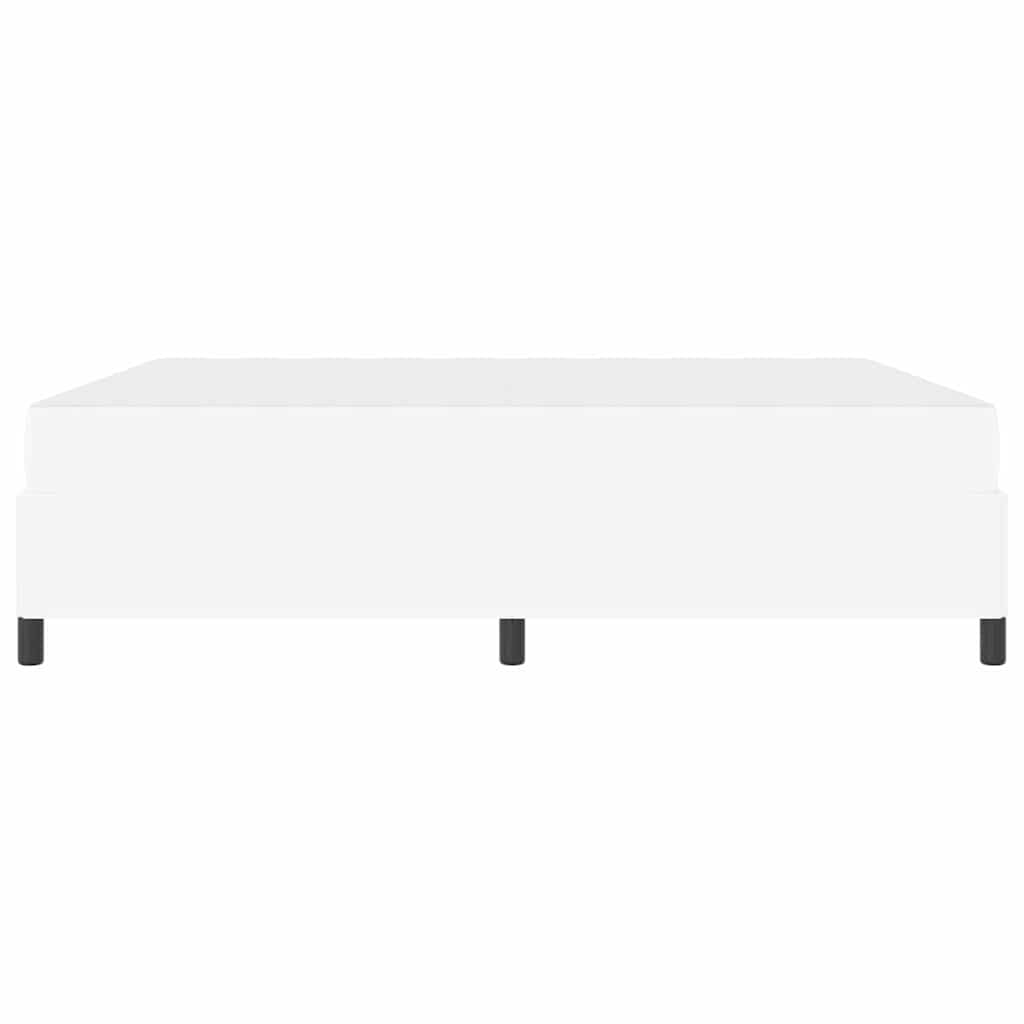 Bettrahmen mit Matratze Weiß 180 x 200 cm Stoff