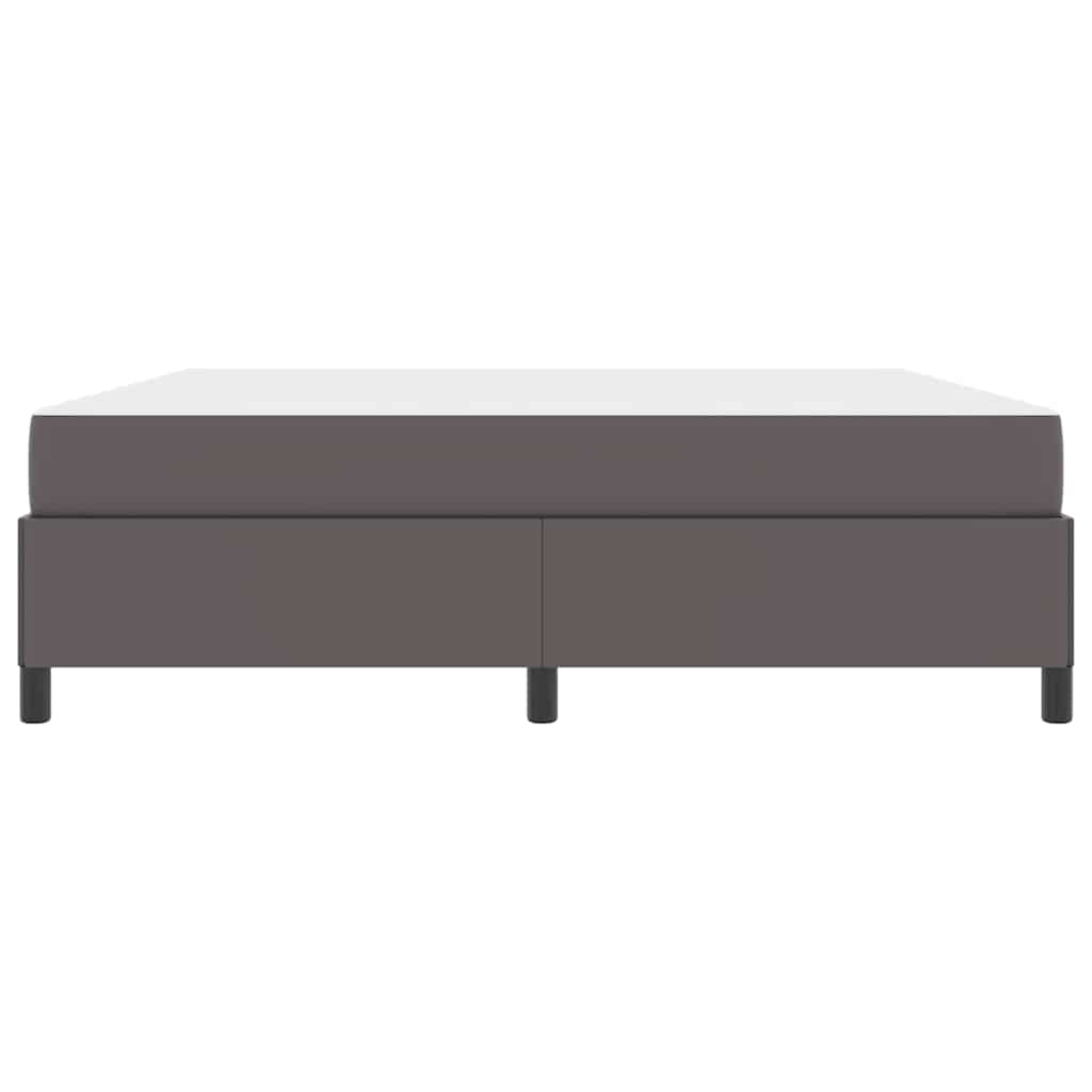 Bettrahmen mit Matratze Grau 180 x 200 cm Stoff