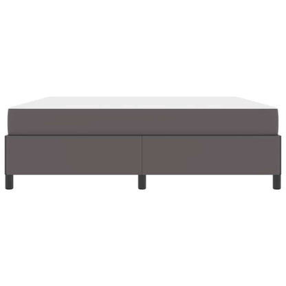 Bettrahmen mit Matratze Grau 180 x 200 cm Stoff