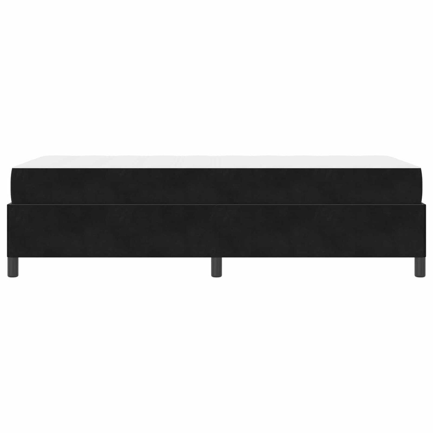 Bettrahmen mit Matratze Schwarz 80 x 200 cm Stoff