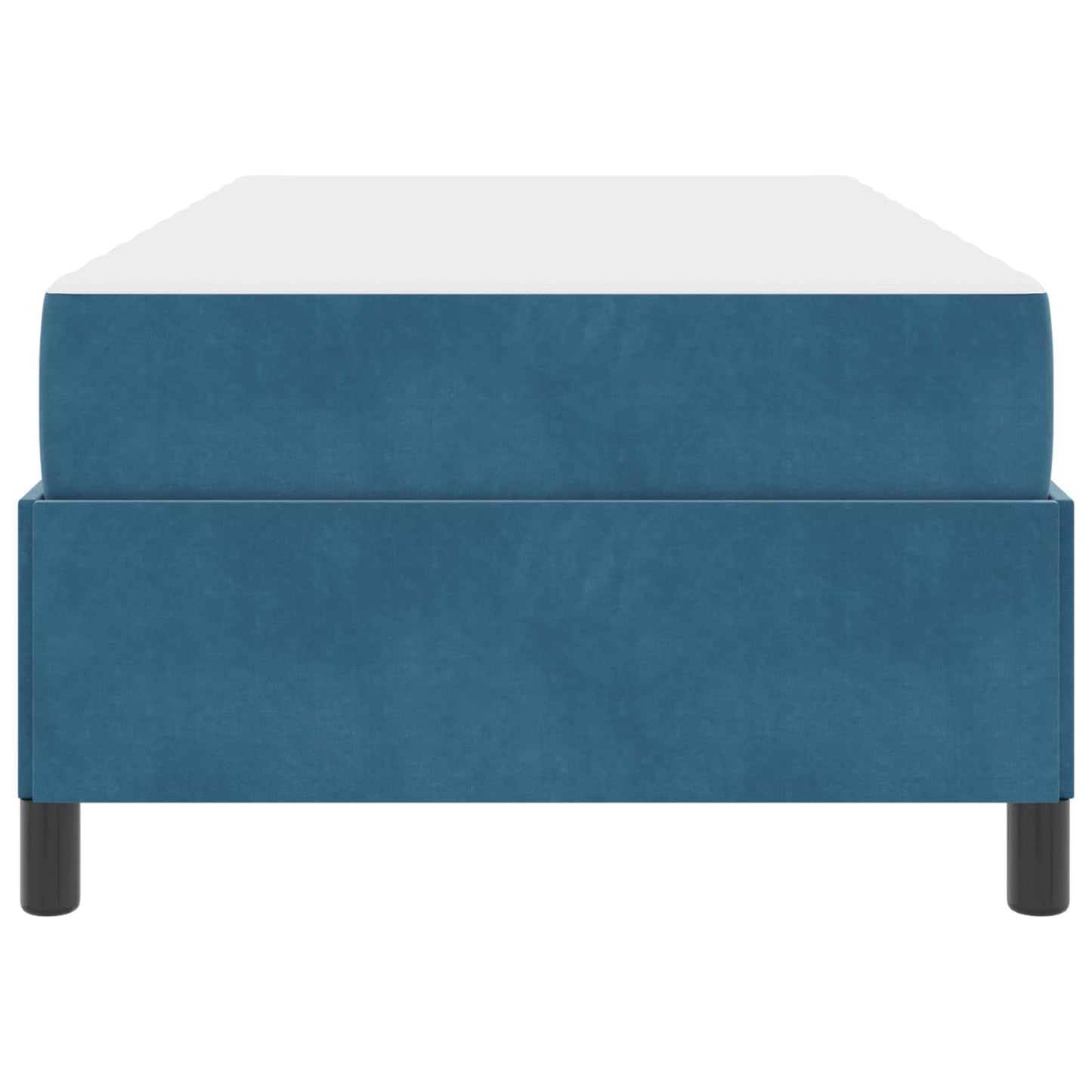 Bettrahmen mit Matratze Dunkelblau 80 x 200 cm Stoff