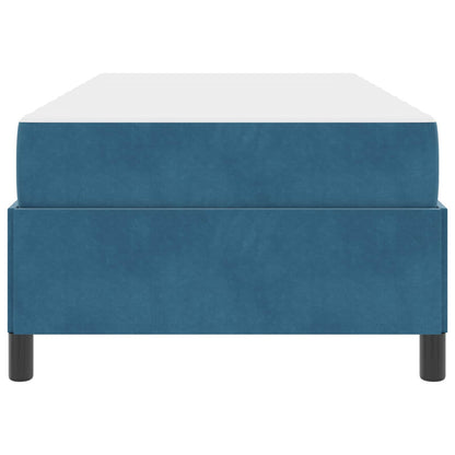 Bettrahmen mit Matratze Dunkelblau 80 x 200 cm Stoff