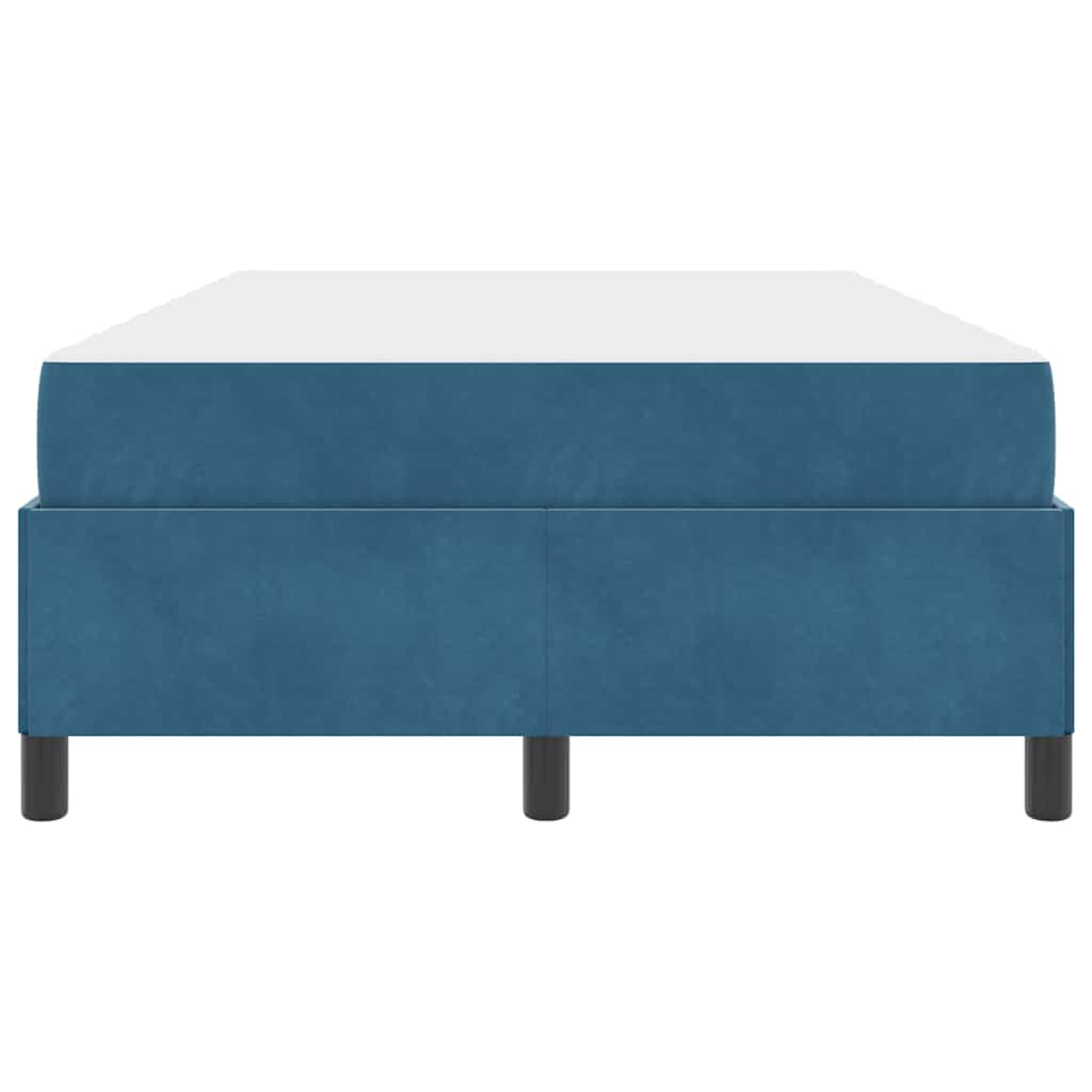 Bettrahmen mit Matratze Dunkelblau 120 x 190 cm Stoff