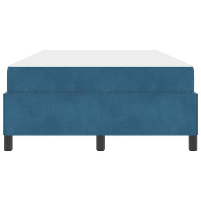 Bettrahmen mit Matratze Dunkelblau 120 x 190 cm Stoff