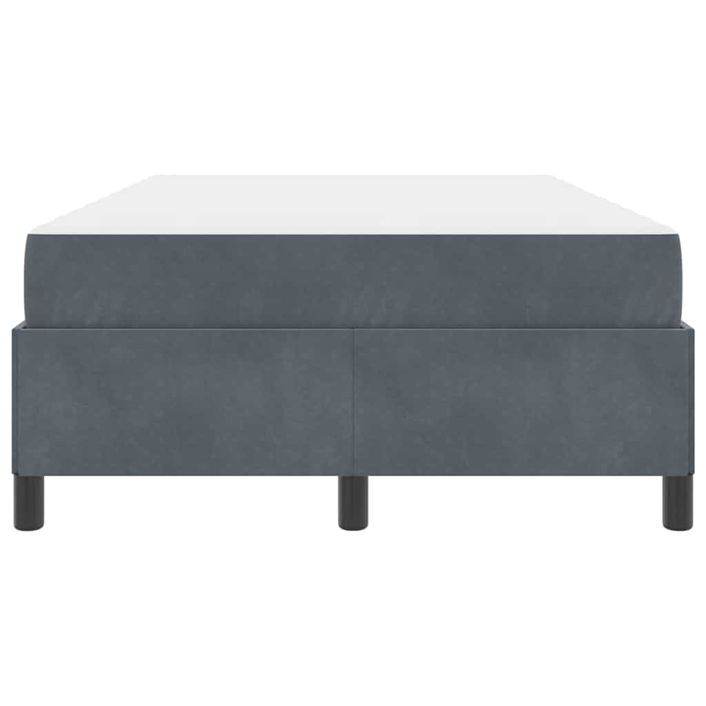Bettrahmen mit Matratze Dunkelgrau 120 x 200 cm Stoff
