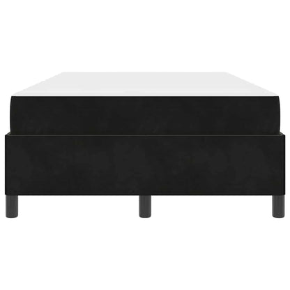 Bettrahmen mit Matratze Schwarz 120 x 200 cm Stoff