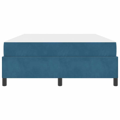 Bettrahmen mit Matratze Dunkelblau 160 x 200 cm Stoff