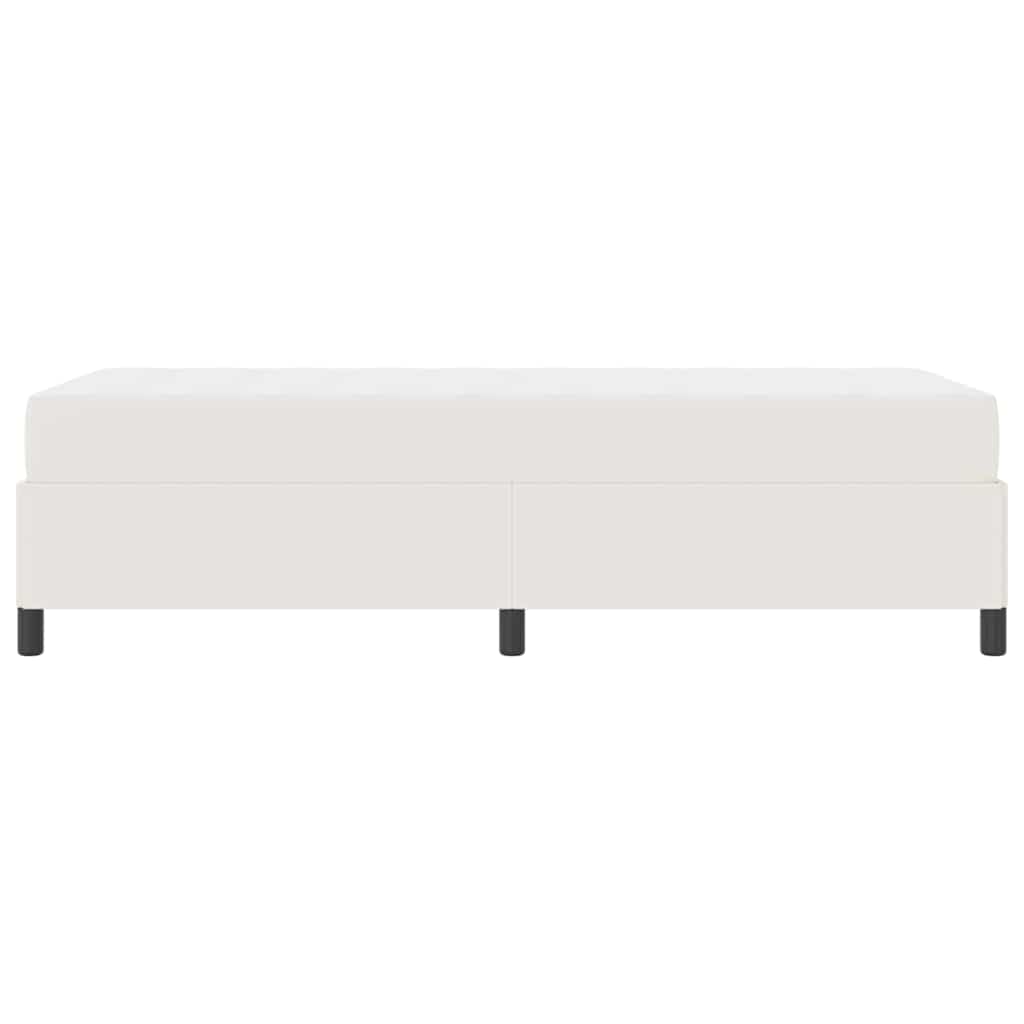 Bettrahmen mit Matratze Creme 80 x 200 cm Stoff