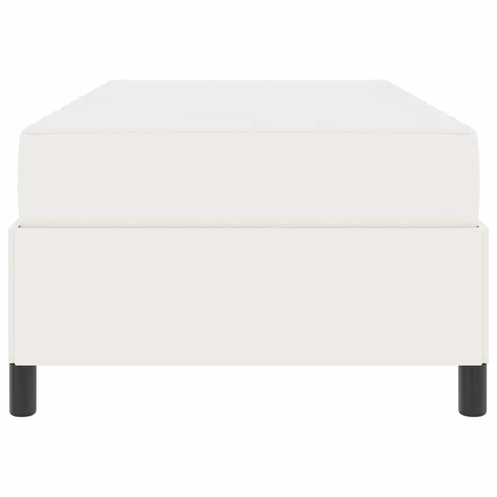 Bettrahmen mit Matratze Creme 90 x 200 cm Stoff