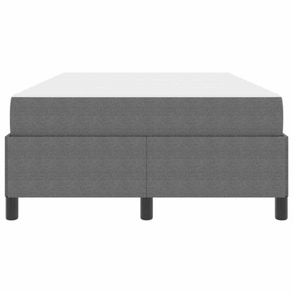 Bettrahmen mit Matratze Hellgrau 120 x 190 cm Stoff