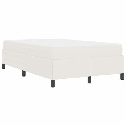 vidaXL Bettrahmen mit Matratze Creme 120 x 190 cm Stoff