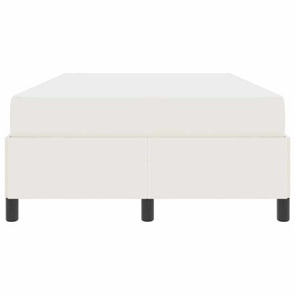 vidaXL Bettrahmen mit Matratze Creme 120 x 190 cm Stoff