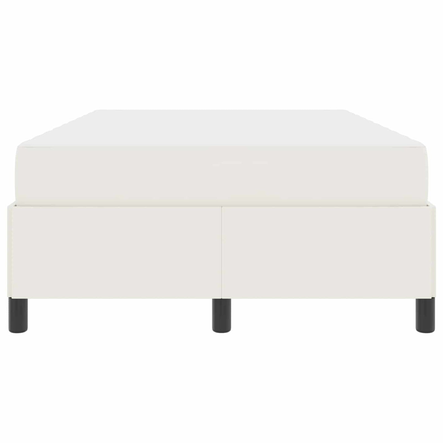 Bettrahmen mit Matratze Creme 120 x 200 cm Stoff