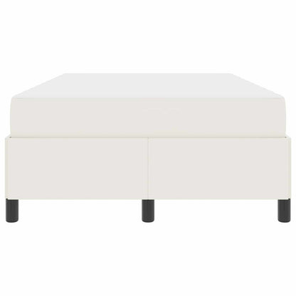 Bettrahmen mit Matratze Creme 120 x 200 cm Stoff