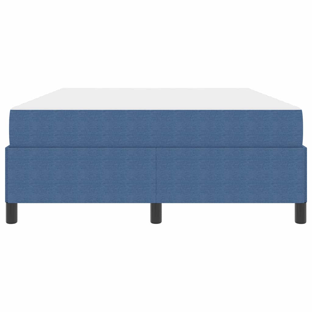 vidaXL Bettrahmen mit Matratze Blau 160 x 200 cm Stoff