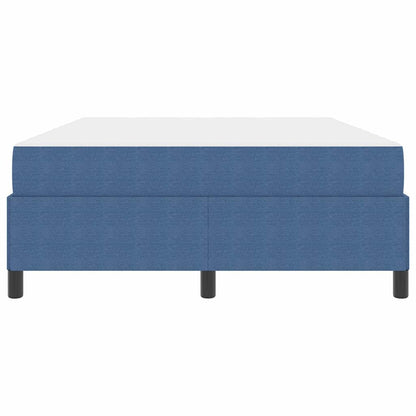 vidaXL Bettrahmen mit Matratze Blau 160 x 200 cm Stoff