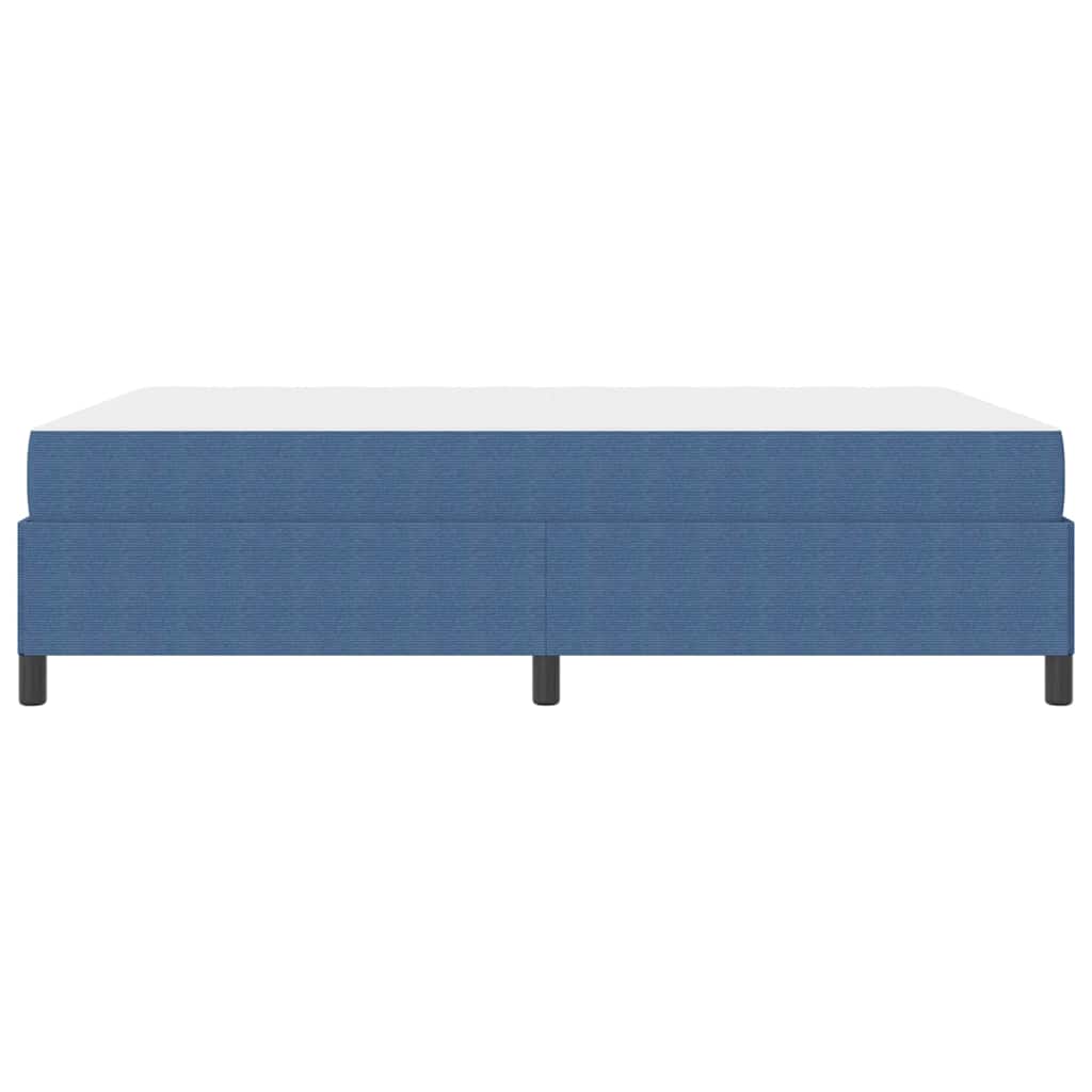 vidaXL Bettrahmen mit Matratze Blau 160 x 200 cm Stoff