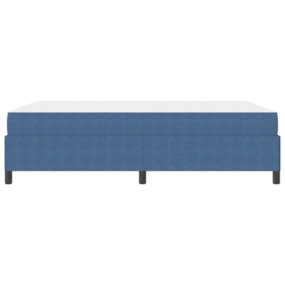vidaXL Bettrahmen mit Matratze Blau 160 x 200 cm Stoff