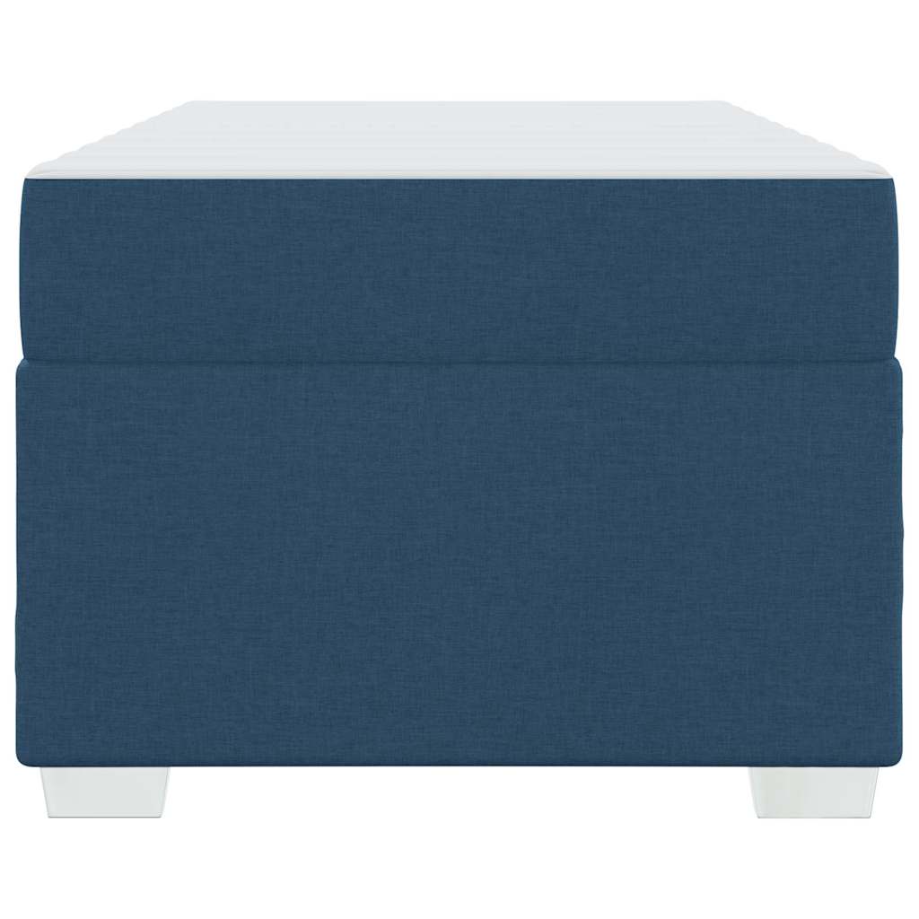 Bettrahmen mit Matratze Blau 90 x 200 cm Stoff