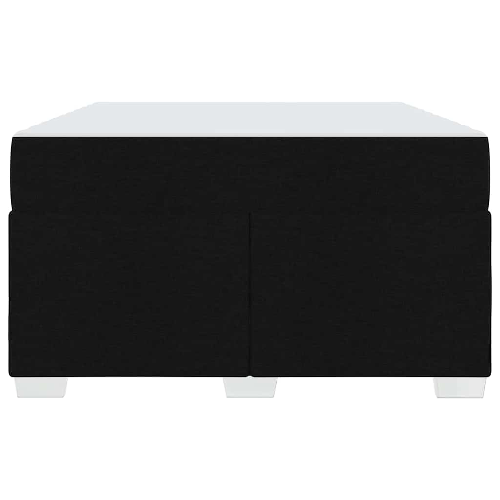 Bettrahmen mit Matratze Schwarz 120 x 200 cm Stoff