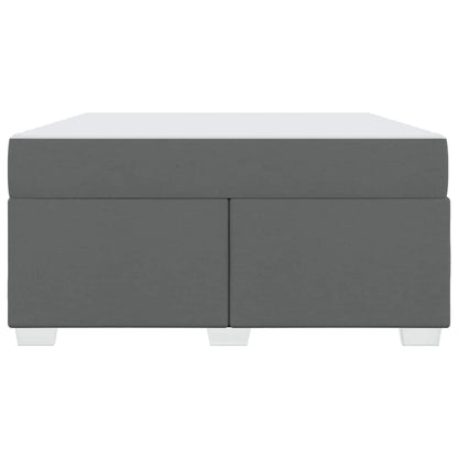 Bettrahmen mit Matratze Dunkelgrau 140 x 200 cm Stoff