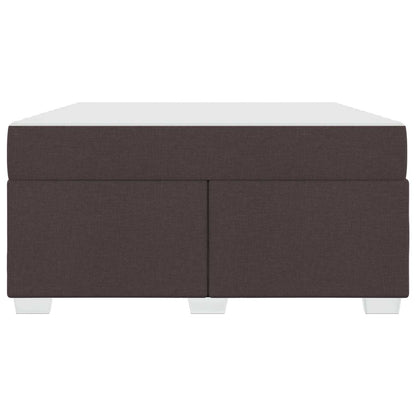 Bettrahmen mit Matratze Dunkelbraun 160 x 200 cm Stoff