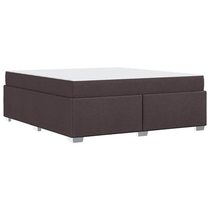 Bettrahmen mit Matratze Dunkelbraun 180 x 200 cm Stoff