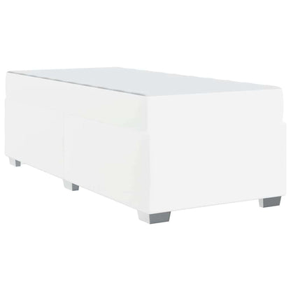 Bettrahmen mit Matratze Weiß 80 x 200 cm Stoff