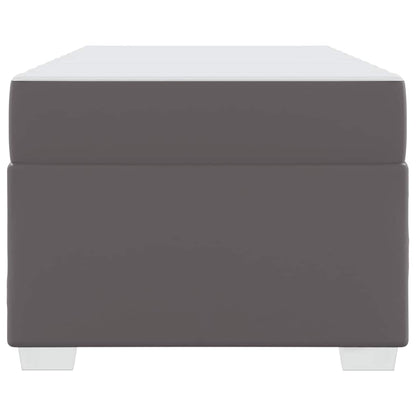 Bettrahmen mit Matratze Grau 80 x 200 cm Stoff