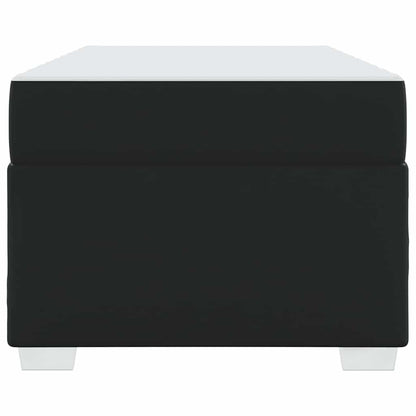 Bettrahmen mit Matratze Schwarz 90 x 190 cm Stoff