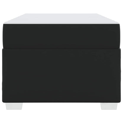 Bettrahmen mit Matratze Schwarz 100 x 200 cm Stoff