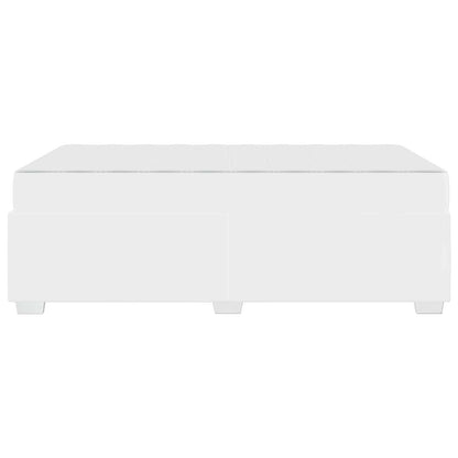 Bettrahmen mit Matratze Weiß 120 x 190 cm Stoff